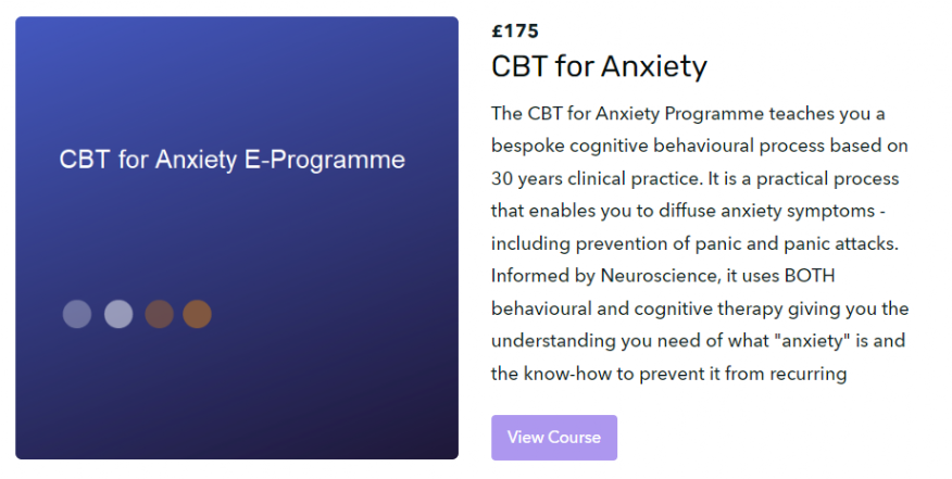 CBT for Anxiety E-Programme